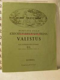 VALISTUS KIRJOITUSVIHKOJÄRJESTELMÄ KAUNOKIRJOITUSVIHKOB 4 TÄTÄ VASTAA MALLITON VIHKO C6