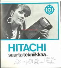 Hitachi - radiot , nauhurit,teipit, nauhat- myyntiesite 1968