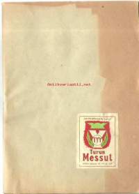Turun Messut  VPK:n talossa 1947  -esitevihko