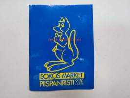Kengurumarket / Sokos market Piispanristi -tarra