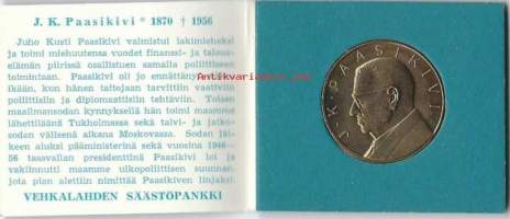 J.K.Paasikivi - Säästöpankkimitali