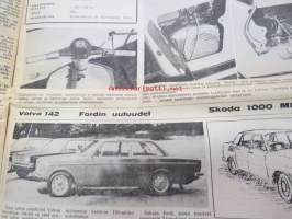 Moottoriviesti 1967 nr 9, sis. mm. seur. artikkelit / kuvat / mainokset; Kestotestit Vlvo 144 S - Wartburg 1000, Taunus 15 M, Tehdasesittely VEB Automobilwerk