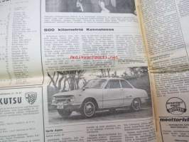 Moottoriviesti 1967 nr 9, sis. mm. seur. artikkelit / kuvat / mainokset; Kestotestit Vlvo 144 S - Wartburg 1000, Taunus 15 M, Tehdasesittely VEB Automobilwerk