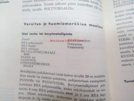 Mitä maalia mihinkin? - Tikkurilan Väritehtaat Oy perusteellinen opas maalien, lakkojen ym. pintakäsittelyaineiden käyttöön, kirjoittajana mm. Yki Nummi