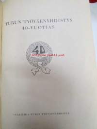 Turun Työväenyhdistys 40-vuotias 1887-1927