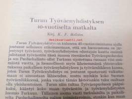 Turun Työväenyhdistys 40-vuotias 1887-1927