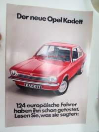 Opel Kadett 1974 -myyntiesite