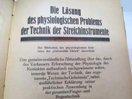 Die Lösung des physiologischen Problems der Technik der Streicheninstrumente (Carl Bast 1920) + Wie müssen die Kreutzer-Etüden geübt werden? (Fritz Meyer 1911)