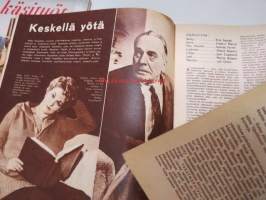 Elokuva-Aitta 1959 nr 16, Kansikuva &quot;Punainen viiva&quot; Liisa Nevalainen, Holger Salin, takakansi Juliette Mayniel