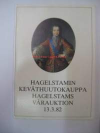 Hagelstamin keväthuutokauppa - Hagelstams vårauktion 13.3.82