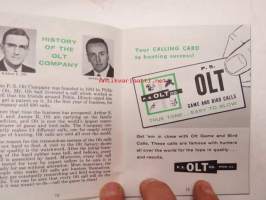 P.S. Olt Co. Hunting manual - riistapillit -esite
