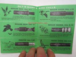 P.S. Olt Co. Hunting manual - riistapillit -esite