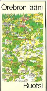 Örebron lääni Ruotsi 1979 -  kartta
