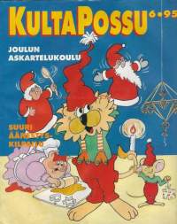 Kultapossu 1995 nr 6 Joulun askartelulehti  joululehti - kultapossukerhon jäsenlehti