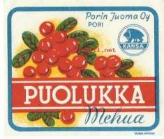 Puolukka Mehua  -   juomaetiketti