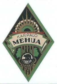 Karpalo Mehua -   juomaetiketti