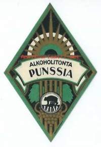 Alkoholitonta Punssia -   juomaetiketti