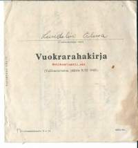 Vuokrarahakirja 1944