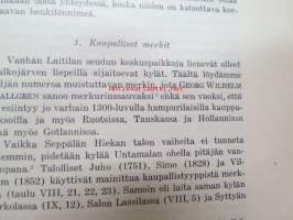 Laitilalaisia puumerkkejä -eripainos Turun Historiallinen Arkisto XVI