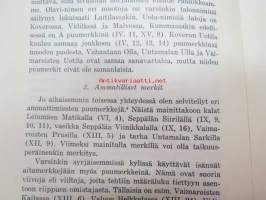 Laitilalaisia puumerkkejä -eripainos Turun Historiallinen Arkisto XVI