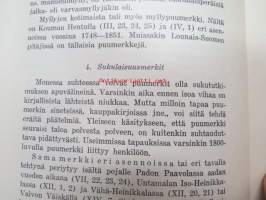 Laitilalaisia puumerkkejä -eripainos Turun Historiallinen Arkisto XVI