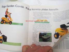 Stiga ruohonleikkurit, ajoleikkurit, biosilppurit, kompostorit, trimmerit, raivaussahat, sammalenrepijät, lumilingot -myyntiesite