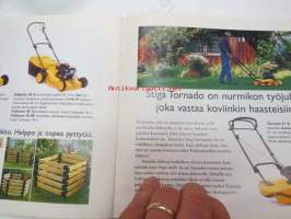 Stiga ruohonleikkurit, ajoleikkurit, biosilppurit, kompostorit, trimmerit, raivaussahat, sammalenrepijät, lumilingot -myyntiesite