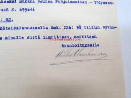 Mikko Uosukainen, Wiipuri (Viipuri), 7.6.1920 -asiakirja