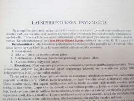 Viiva, muoto ja väri -piirustuksen ja kuvaamataidon opettamisen oppikirja havainnollisine kuvineen ja tuntisuunnitelmineen, aineistossa myös huomattavissa