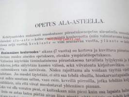 Viiva, muoto ja väri -piirustuksen ja kuvaamataidon opettamisen oppikirja havainnollisine kuvineen ja tuntisuunnitelmineen, aineistossa myös huomattavissa