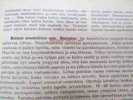 Viiva, muoto ja väri -piirustuksen ja kuvaamataidon opettamisen oppikirja havainnollisine kuvineen ja tuntisuunnitelmineen, aineistossa myös huomattavissa