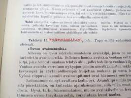 Viiva, muoto ja väri -piirustuksen ja kuvaamataidon opettamisen oppikirja havainnollisine kuvineen ja tuntisuunnitelmineen, aineistossa myös huomattavissa