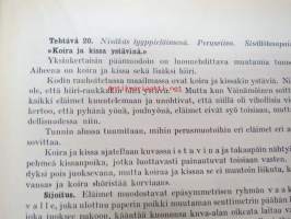 Viiva, muoto ja väri -piirustuksen ja kuvaamataidon opettamisen oppikirja havainnollisine kuvineen ja tuntisuunnitelmineen, aineistossa myös huomattavissa