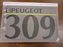 Peugeot 309 - käyttöohjekirja