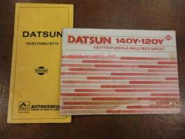 Datsun 140 Y - 120 Y - malli B 310 - käsikirja+ huoltomuistio