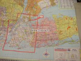 American Oil New York City and Long Island with Westchester County -tiekartta