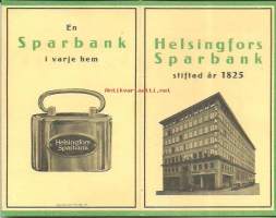 Helsingfors Sparbank - vanha mainos