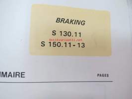 Renault Braking S 130.11 S 150.11-13 -koulutuskirja / huolto-ohjekirja