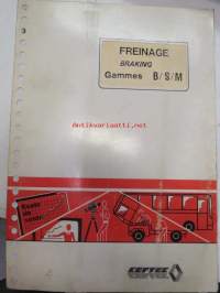Renault Freinage / Braking Gammes B/S/M -koulutuskirja / huolto-ohjekirja