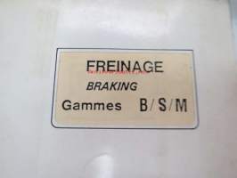 Renault Freinage / Braking Gammes B/S/M -koulutuskirja / huolto-ohjekirja