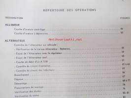 Saviem MR 200 T 23 Équipementnt Électrique Type TP 3L 39 - T 24 Cheminement des faisceaux, U 23 Cabine 822, U 24 Fourgon SB 2, V 22 Carcasse plateau, Carcasse