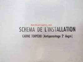 Saviem MR 200 T 23 Équipementnt Électrique Type TP 3L 39 - T 24 Cheminement des faisceaux, U 23 Cabine 822, U 24 Fourgon SB 2, V 22 Carcasse plateau, Carcasse