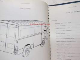 Saviem MR 200 T 23 Équipementnt Électrique Type TP 3L 39 - T 24 Cheminement des faisceaux, U 23 Cabine 822, U 24 Fourgon SB 2, V 22 Carcasse plateau, Carcasse