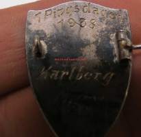 Koulu- / kurssimerkki? 1. Pingstdagen 1938 Karlberg - ensimmäinen pääsiäispäivä - Aulanko - Mary
