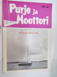 Purje ja Moottori 1962 nr 9 lokakuu, sis. mm. seur. artikkelit / kuvat / mainokset; Joukkuepurjehdus, Mikä Sinisiivessä on vikana?Perämoottorin säädöt,