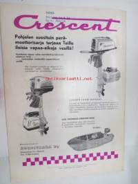 Purje ja Moottori 1962 nr 9 lokakuu, sis. mm. seur. artikkelit / kuvat / mainokset; Joukkuepurjehdus, Mikä Sinisiivessä on vikana?Perämoottorin säädöt,