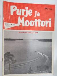 Purje ja Moottori 1961 nr 12 joulukuu, sis. mm. seur. artikkelit / kuvat / mainokset; Mitä opimme kilpapurjehduksissa, Suomen vesihiihdosta, Landströmin laivat,