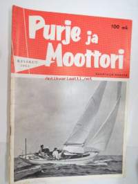 Purje ja Moottori 1962 nr 6 kesäkuu, sis. mm. seur. artikkelit / kuvat / mainokset; Naantali-numero, Merenkävijät 40-vuotta, Rantavesien saastumiseen vakavaa