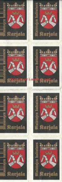 Muistojen kultainen Karjala  - kirjeensulkija-arkki   8 kpl