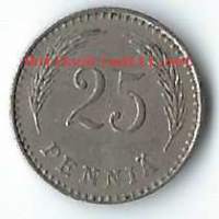 25  penniä  1939